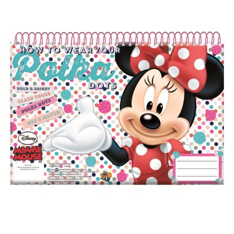 A4 Minnie Mouse Polka Dots Spiral Sketch Book £1.79